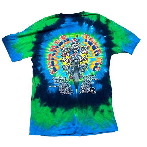 Grateful Dead Band Tee Dead Company Summer Tour 2016 Liquid Blue Large - Picture 2 of 5